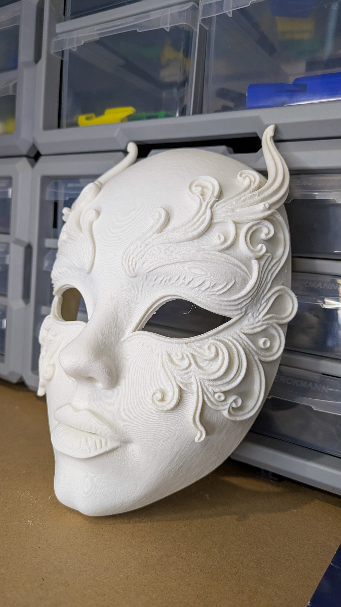 Masque décoratif 3D baroque – Déguisement, décoration murale, cosplay, carnaval