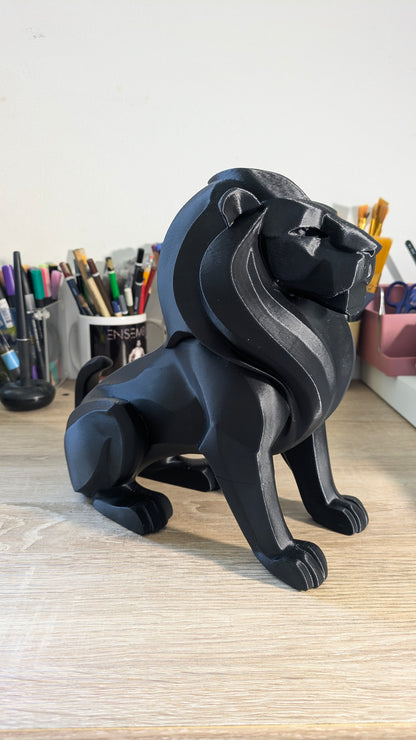Décorations intérieur - Lion Majestueux Finition Low Poly
