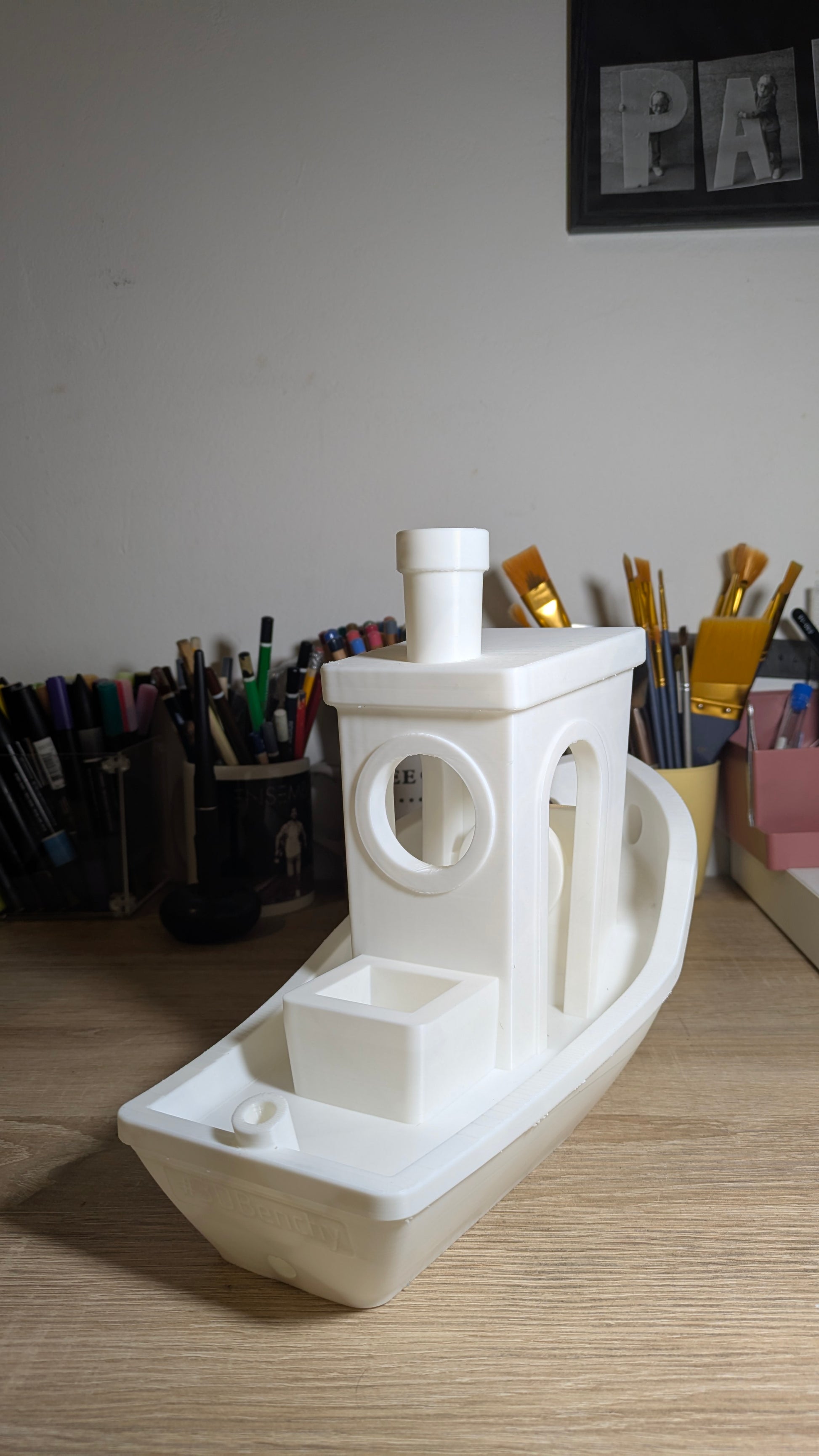 Bateau 3D Benchy XXL • Impression 3D PLA • 27 cm • Déco bureau / maison