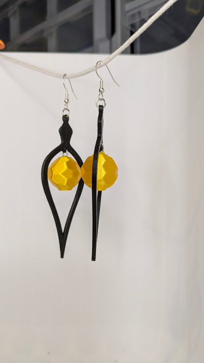 Boucles d'oreilles "Étoiles Filantes" – Collection Artisanale