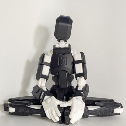 Figurine articulée Dummy13 XXL (27 cm) – Robot déco imprimé 3D – Articulations mobiles – Cadeau geek, bureau & maison