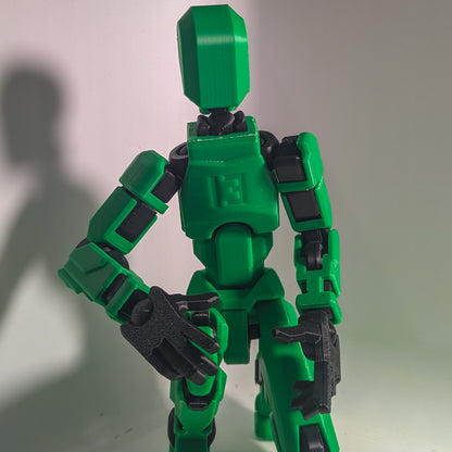 Figurine articulée Dummy13 XXL (27 cm) – Robot déco imprimé 3D – Articulations mobiles – Cadeau geek, bureau & maison