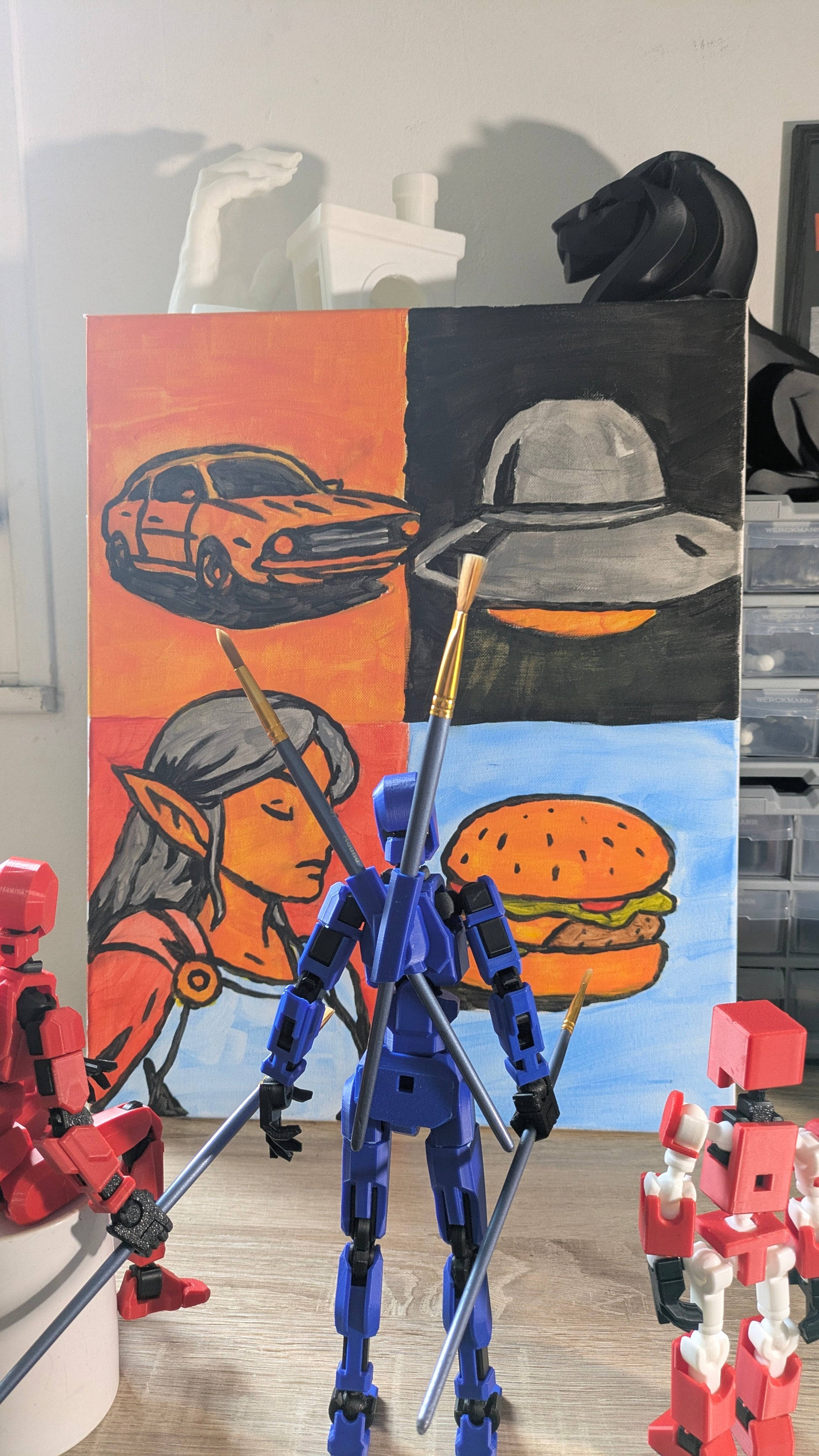 Pop Quatuor 1 – Acrylique 40x50