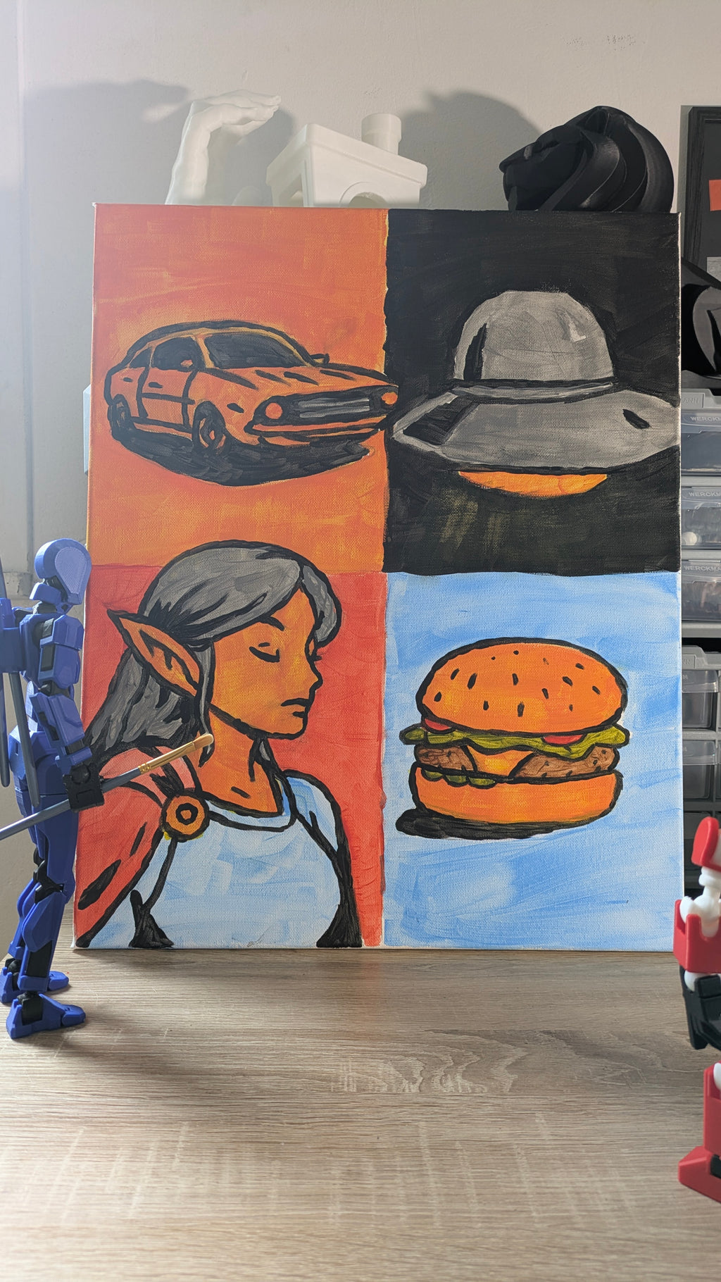Pop Quatuor 1 – Acrylique 40x50