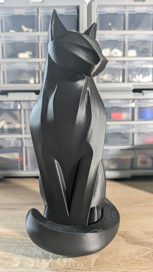 Chat Sentinelle • Sculpture 3D décorative 25 cm