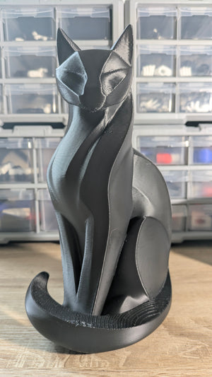 Chat Sentinelle • Sculpture 3D décorative 25 cm