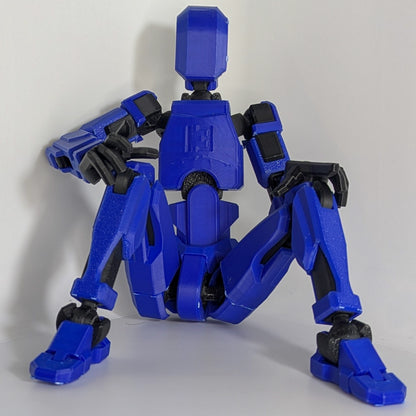 Figurine articulée Dummy13 XXL (27 cm) – Robot déco imprimé 3D – Articulations mobiles – Cadeau geek, bureau & maison