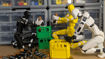 Lot de 3 Paniers de Rangement pour Piles AA, AAA et CR2032 – Imprimés en 3D – Organiseur Compact pour Bricoleurs et Familles