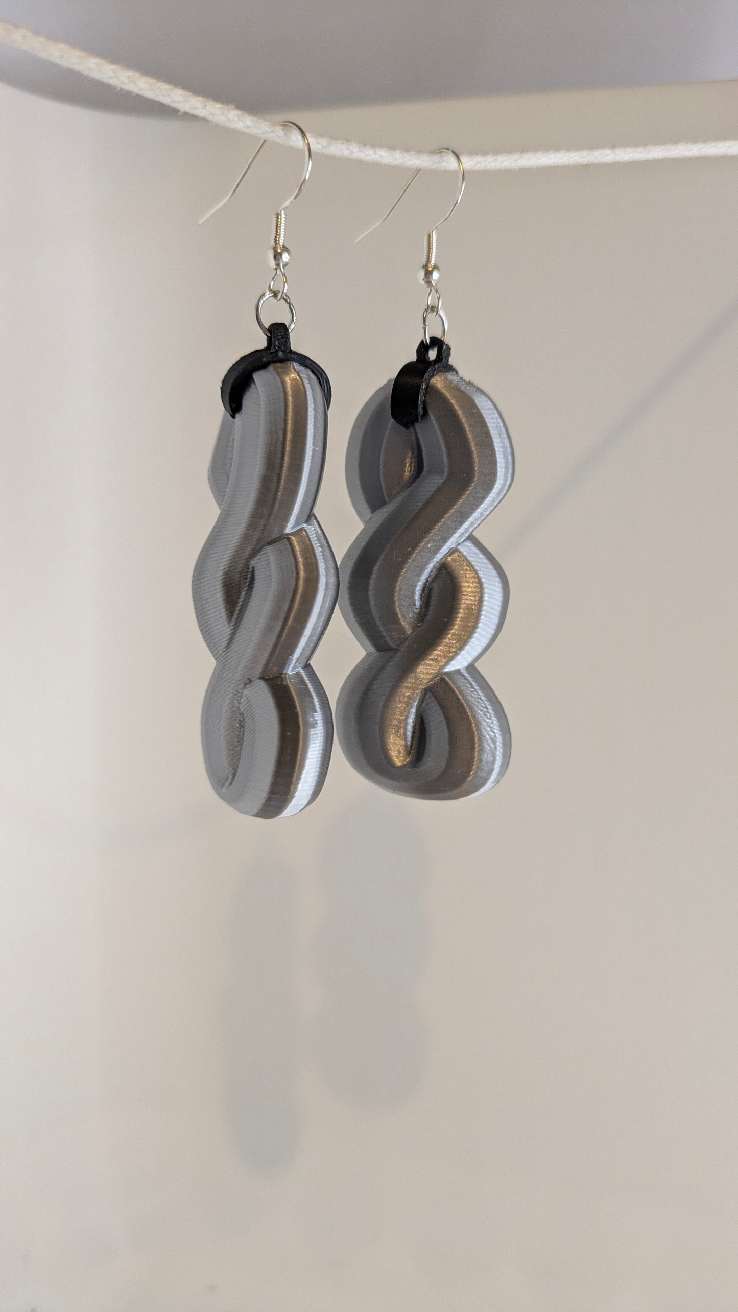 Boucles d'oreilles "Triple infinies" – Collection Artisanale