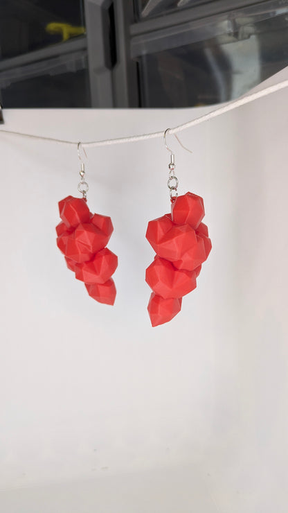 Boucles d'oreilles "Grappes d’Amour" – Collection Artisanale