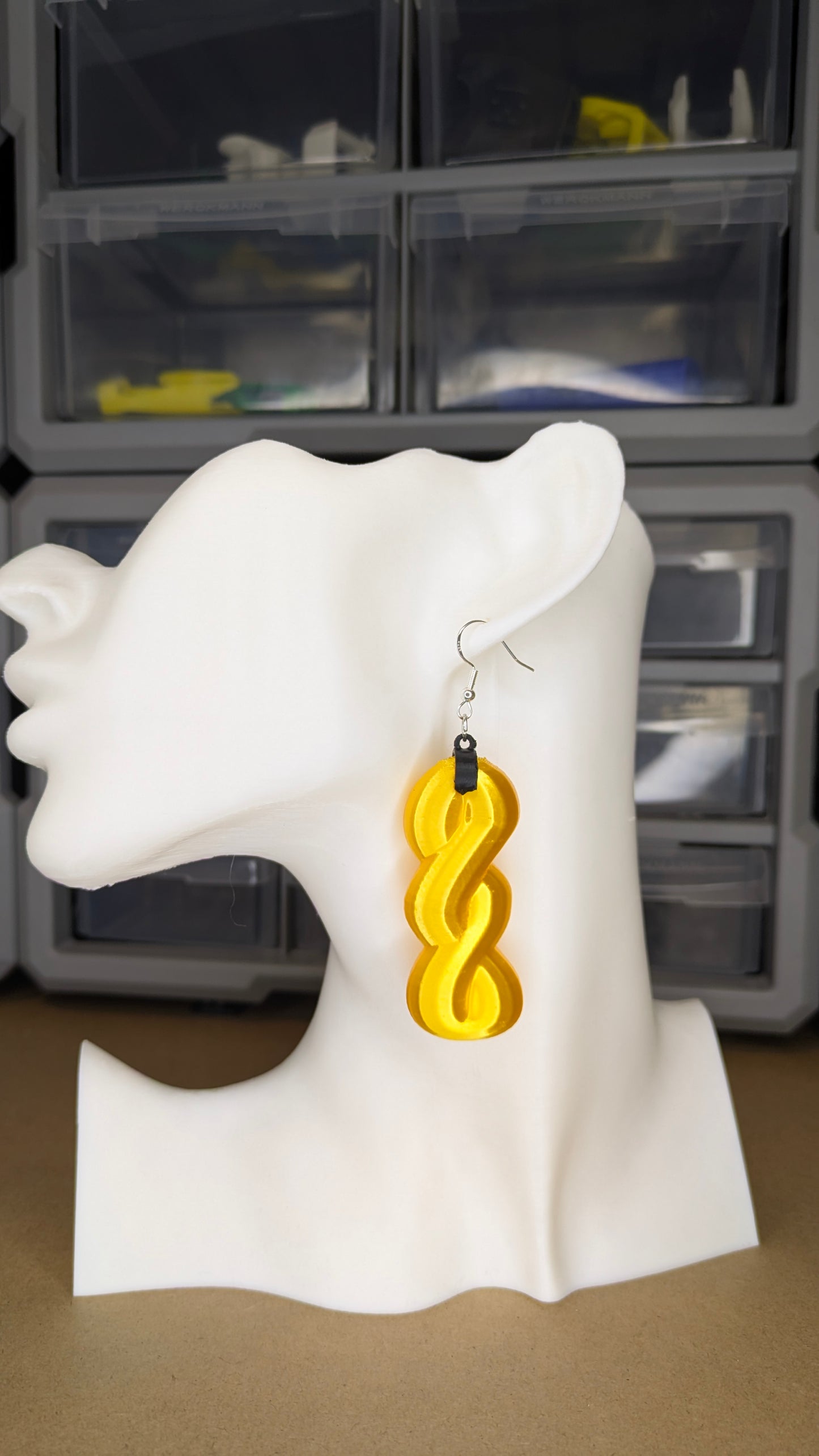 Boucles d'oreilles "Triple infinies" – Collection Artisanale