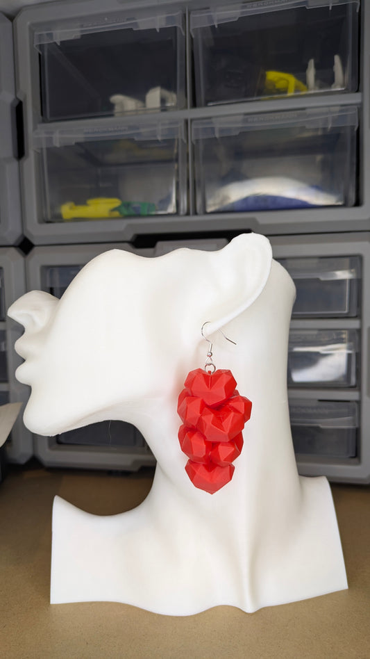 Boucles d'oreilles "Grappes d’Amour" – Collection Artisanale