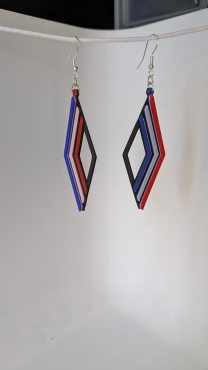 Les Boucles d'oreilles "3 Ondes" – Collection Artisanale