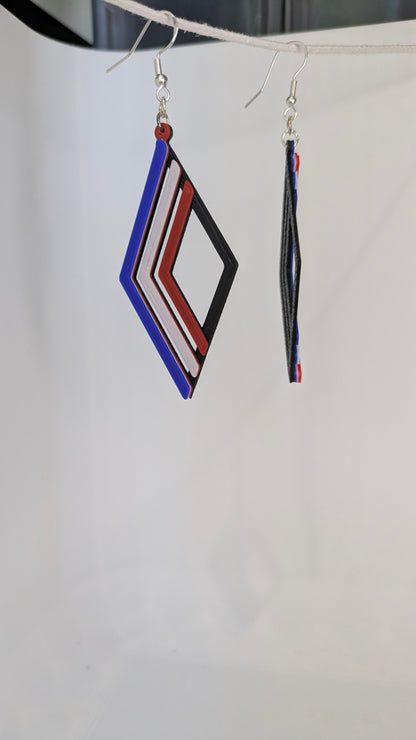 Les Boucles d'oreilles "3 Ondes" – Collection Artisanale