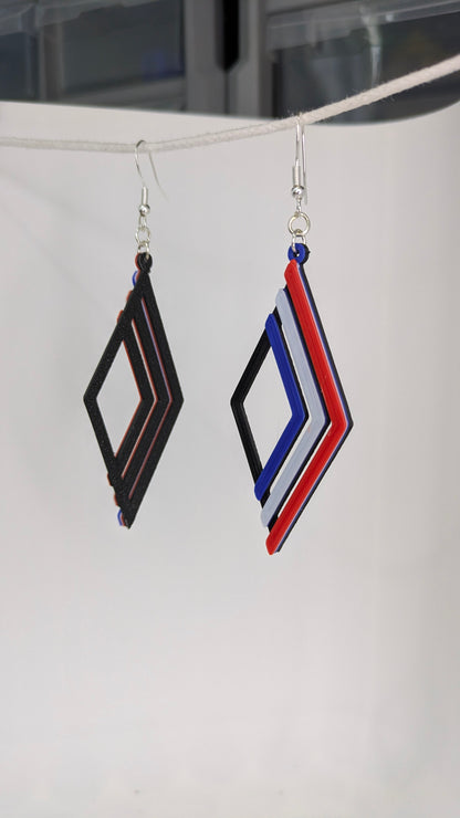 Les Boucles d'oreilles "3 Ondes" – Collection Artisanale