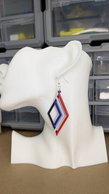 Les Boucles d'oreilles "3 Ondes" – Collection Artisanale