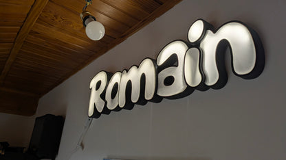 ✨ Enseigne lumineuse prénom ou Logo personnalisé – Décoration murale LED RGB