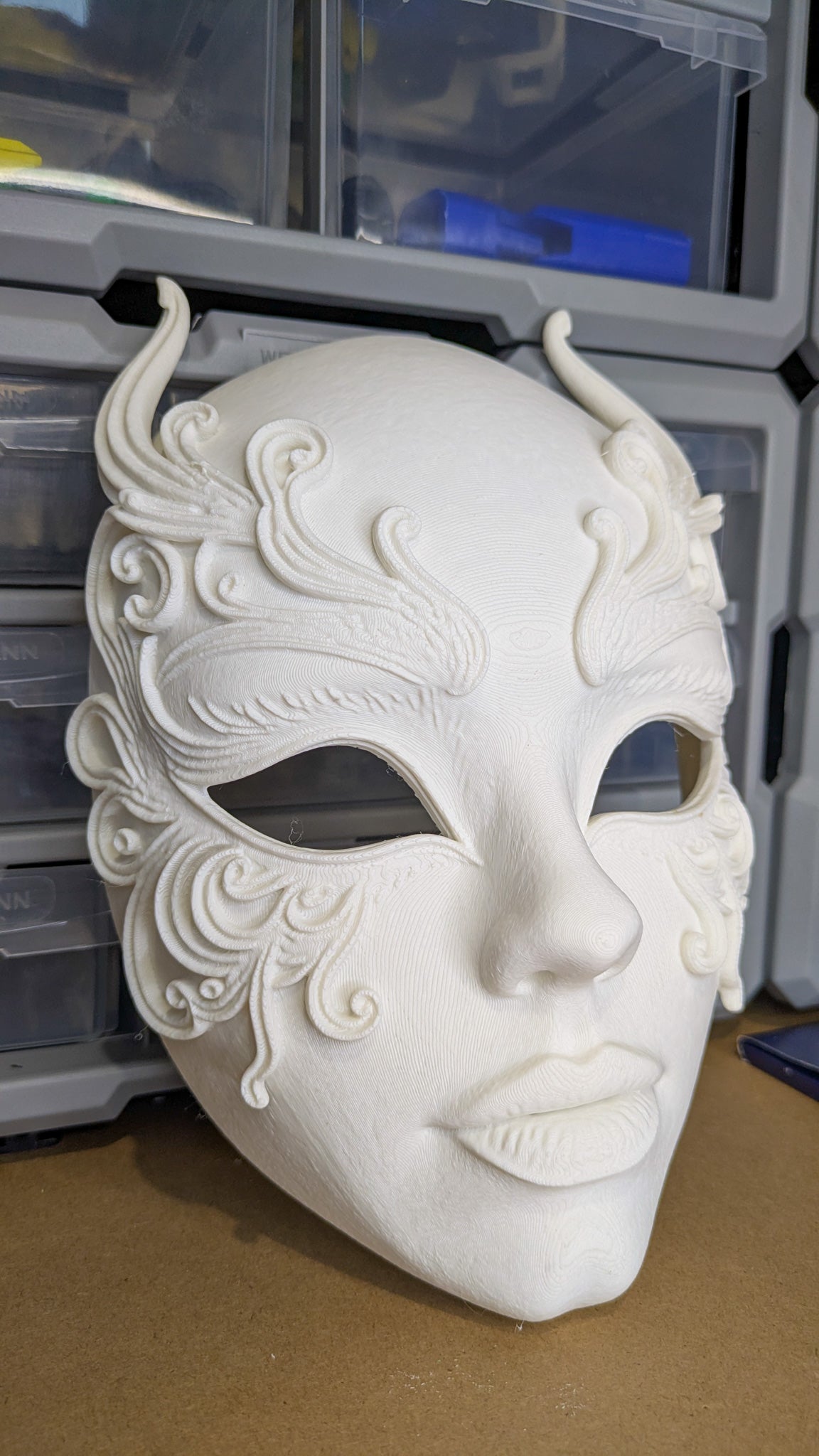 Masque décoratif 3D baroque – Déguisement, décoration murale, cosplay, carnaval