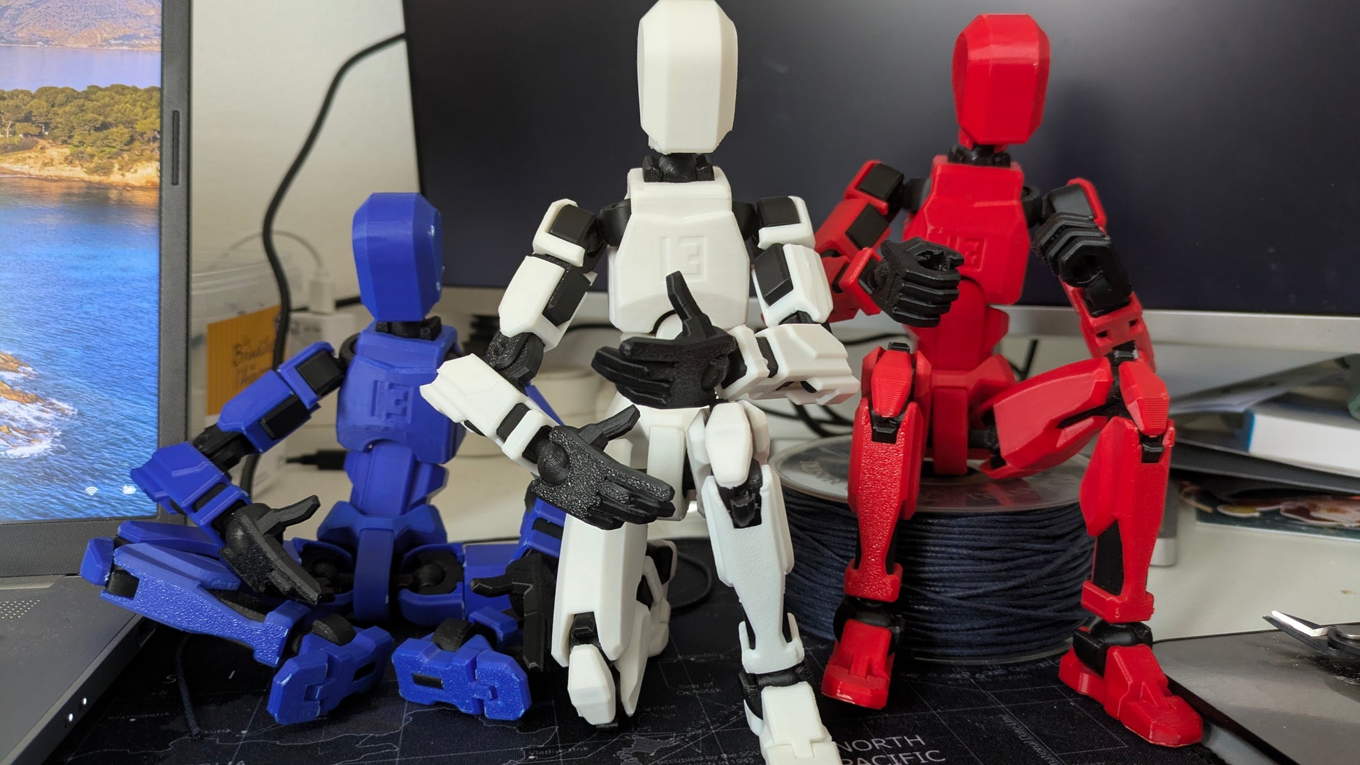 Figurine articulée Dummy 13 - Male • Impression 3D PLA • Art Toy • Geek • Custom couleur • Taille 200% • Fait main