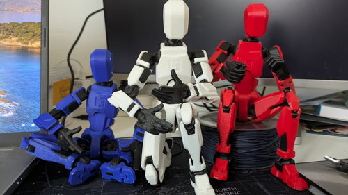 Figurine articulée Dummy 13 - Male • Impression 3D PLA • Art Toy • Geek • Custom couleur • Taille 200% • Fait main